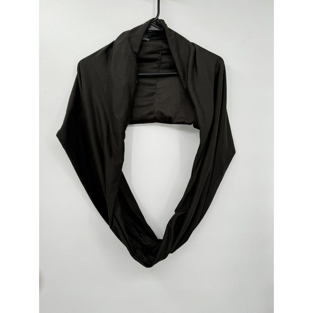Beyond‎ Yoga OS Infinity Scarf Womens Black Hidden Zipper Pocket Performance